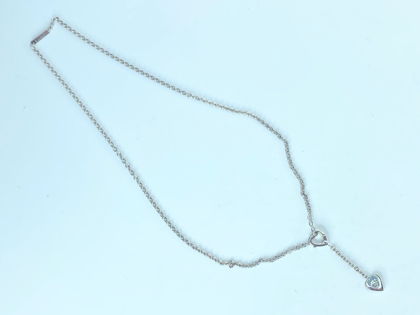 Cartier Mon Amour Diamond 18k Hearts Lariat Necklace JR9365