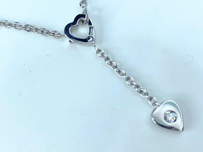 Cartier Mon Amour Diamond 18k Hearts Lariat Necklace JR9365