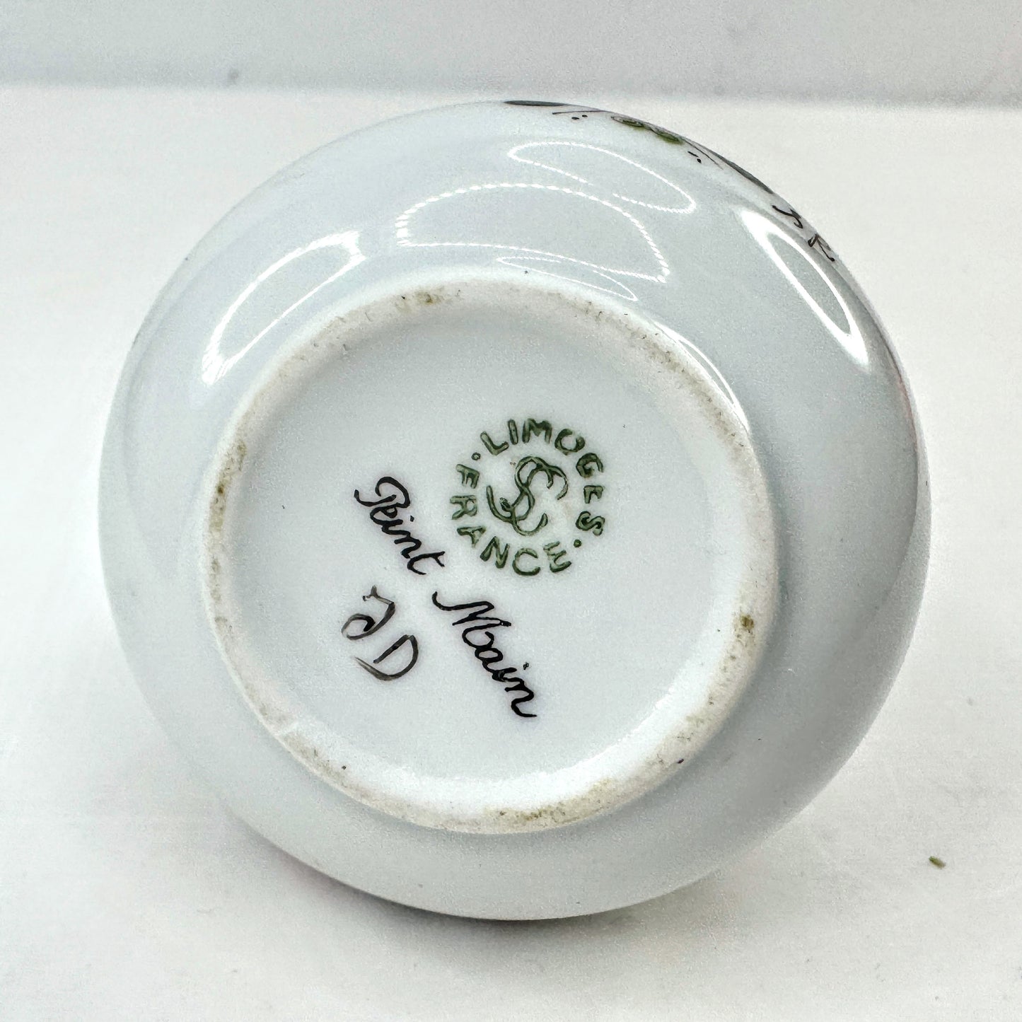 Limoges France J.D. Dumont Peint Main Ginger Jar Trinket Box A1046