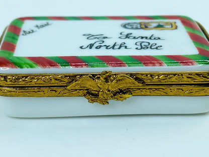 Letter to Santa at the North Pole Limoges Box (Artoria) A448