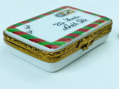 Letter to Santa at the North Pole Limoges Box (Artoria) A448