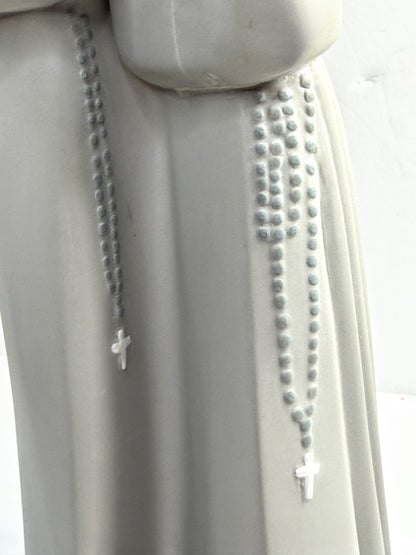 Lladró 4611 Nuns Figurine Light Blue Rosary Porcelain Spain satin finished A908