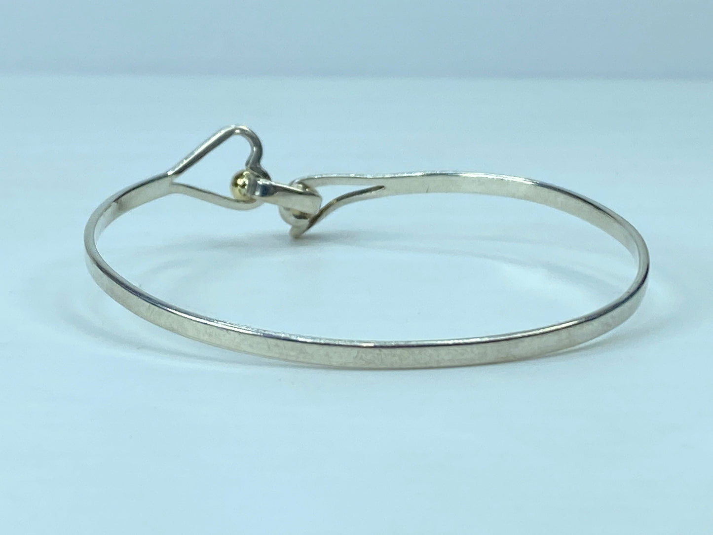 Tiffany & Co Double Heart 14K Yellow Gold and Sterling Silver Bracelet JR689