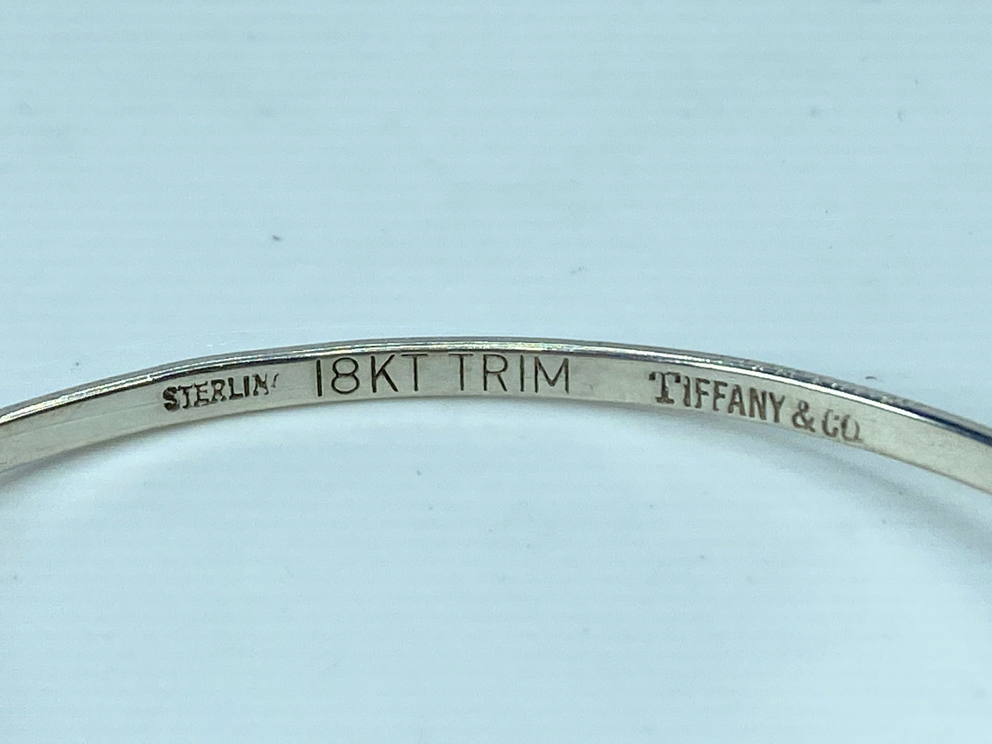 Tiffany & Co Double Heart 14K Yellow Gold and Sterling Silver Bracelet JR689