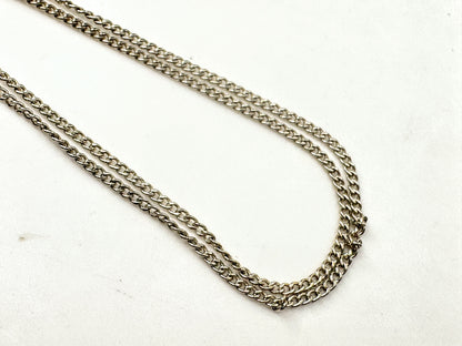 Vintage Tiffany & Co. Sterling Silver Cross Pendant Necklace with Pouch JR1707