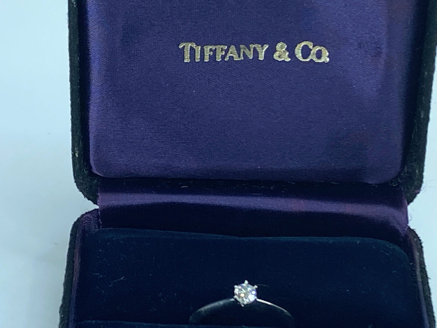 Tiffany & Co. 0.23 Carat Diamond Engagement Ring Platinum 950 704453