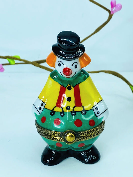 Numbered Clown Limoges Box for Collectors by Retired Limoges ML A458
