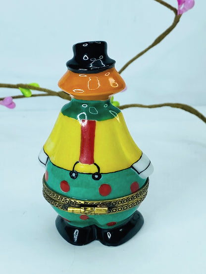 Numbered Clown Limoges Box for Collectors by Retired Limoges ML A458