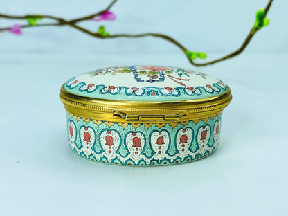 Halcyon Days English Enamels A Year to Remember 1992 Trinket Box A465