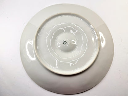 Vintage Pillivuyt France White Porcelain Basketweave Oyster Plate A966