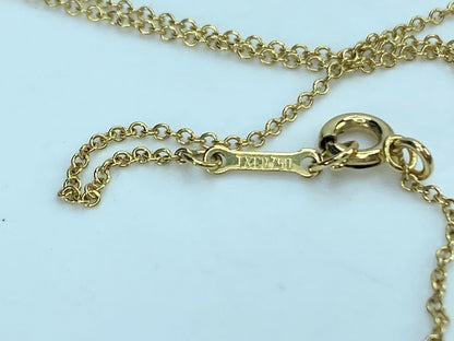 Tiffany & Co. 18K Elsa Peretti yellow gold necklace 18" JR9161