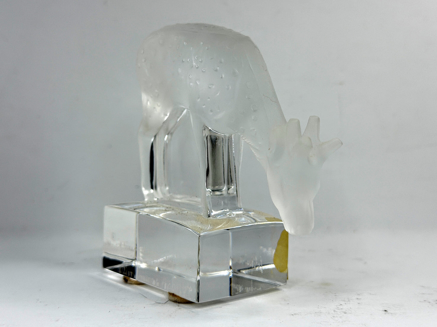 Vintage Lalique Crystal "Daim" Reclining Fawn Figurine A925
