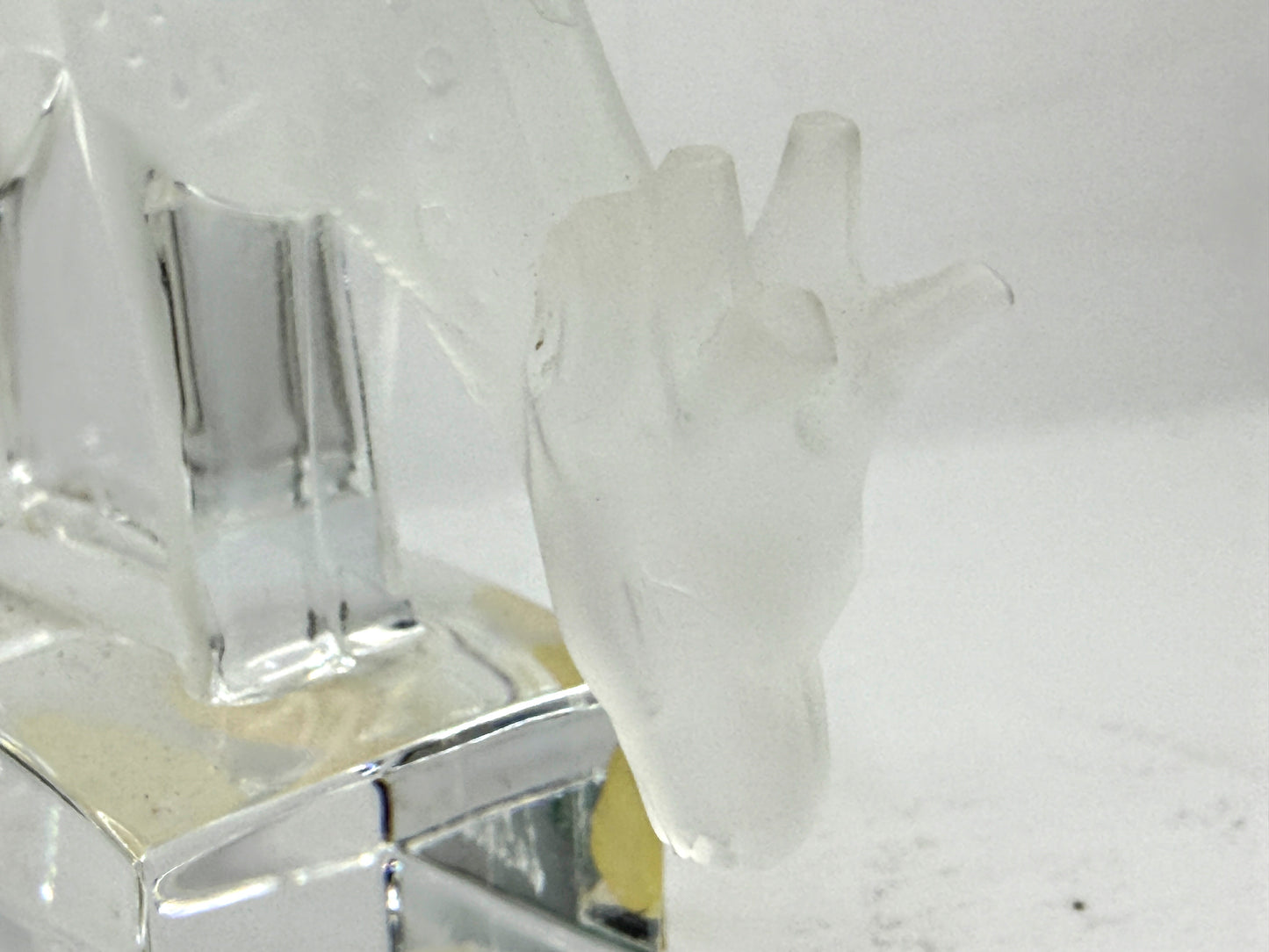 Vintage Lalique Crystal "Daim" Reclining Fawn Figurine A925
