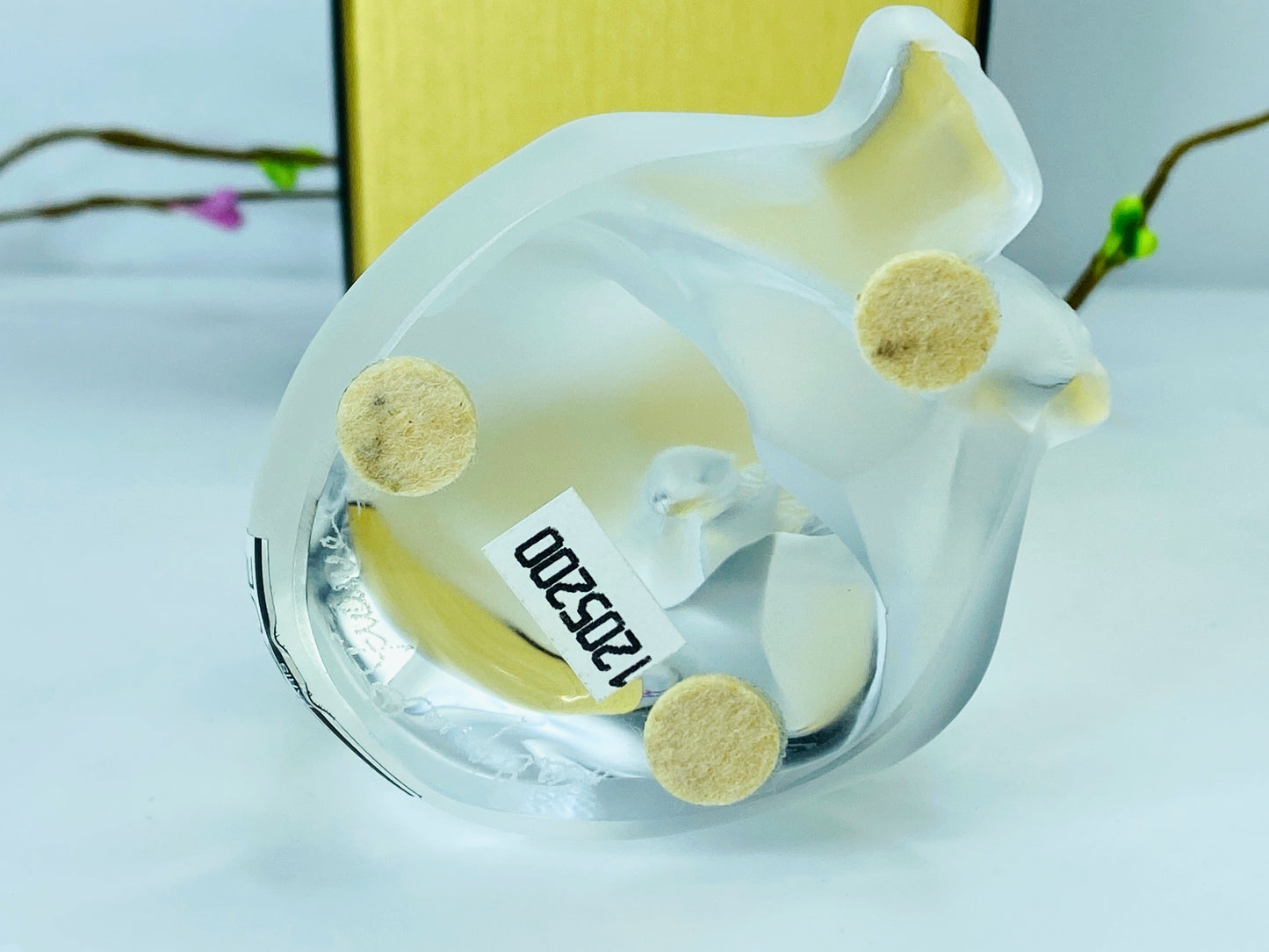 Lalique France Crystal Panda Sculpture Figurine Signed A471