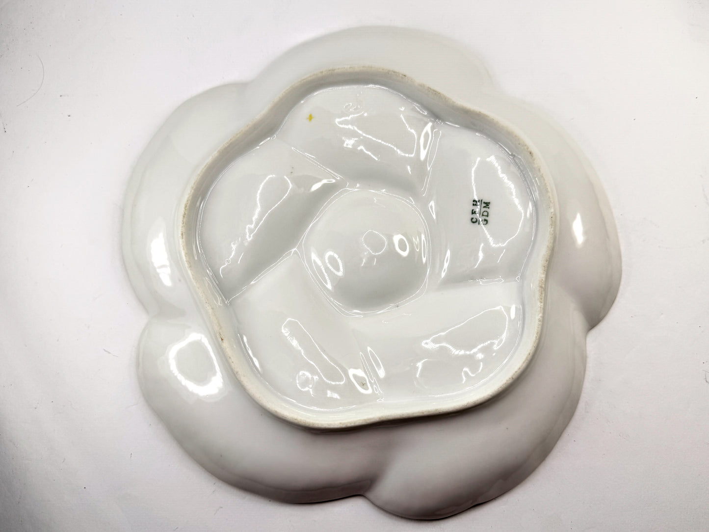Antique CFH GDM Haviland Limoges Floral Five Well Oyster Plate Vintage A967