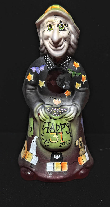 Fenton Kim Barley 2025 Happy 31 Halloween Witch Limited Edition Mint XN162
