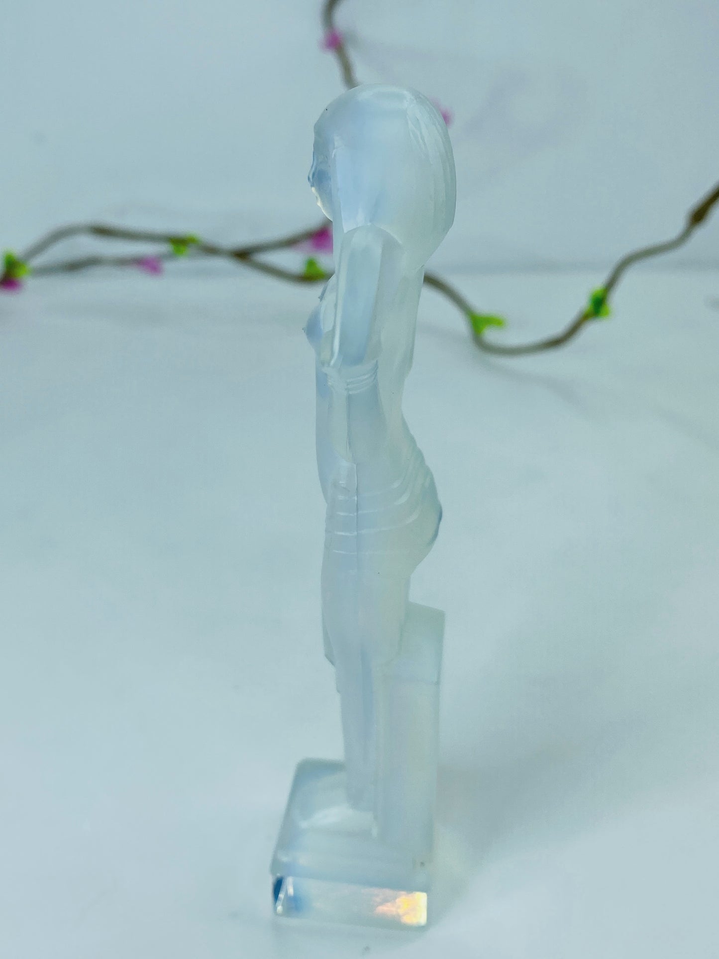 Marius-Ernest Sabino Art Deco Frosted Glass Sculpture 4.75" A466