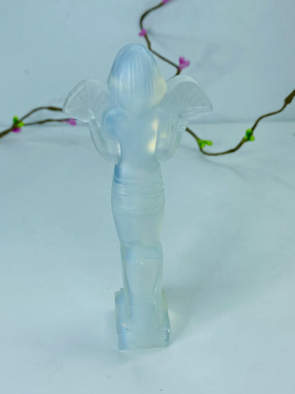 Marius-Ernest Sabino Art Deco Frosted Glass Sculpture 4.75" A466