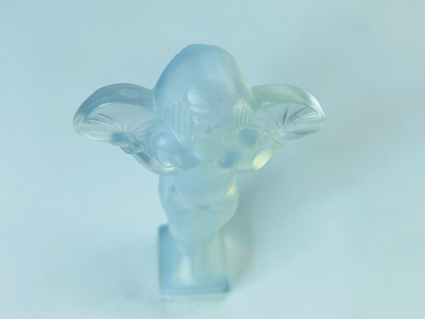 Marius-Ernest Sabino Art Deco Frosted Glass Sculpture 4.75" A466