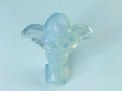 Marius-Ernest Sabino Art Deco Frosted Glass Sculpture 4.75" A466