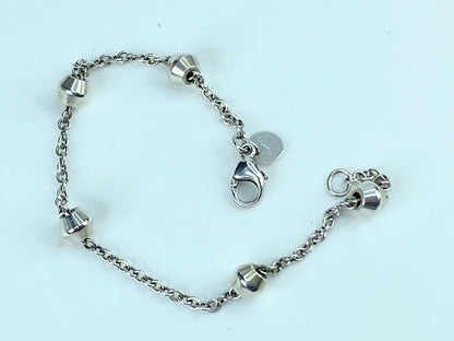 Tiffany & Co Silver Barrel Bead by the Yard Bracelet A Gift Love 7.1g JR9971