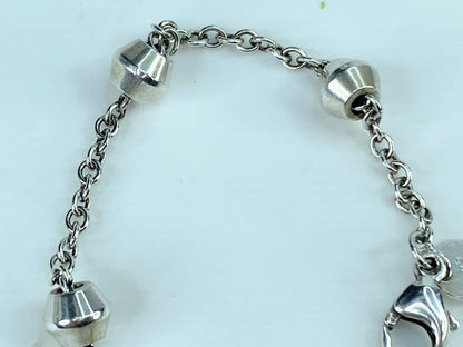 Tiffany & Co Silver Barrel Bead by the Yard Bracelet A Gift Love 7.1g JR9971