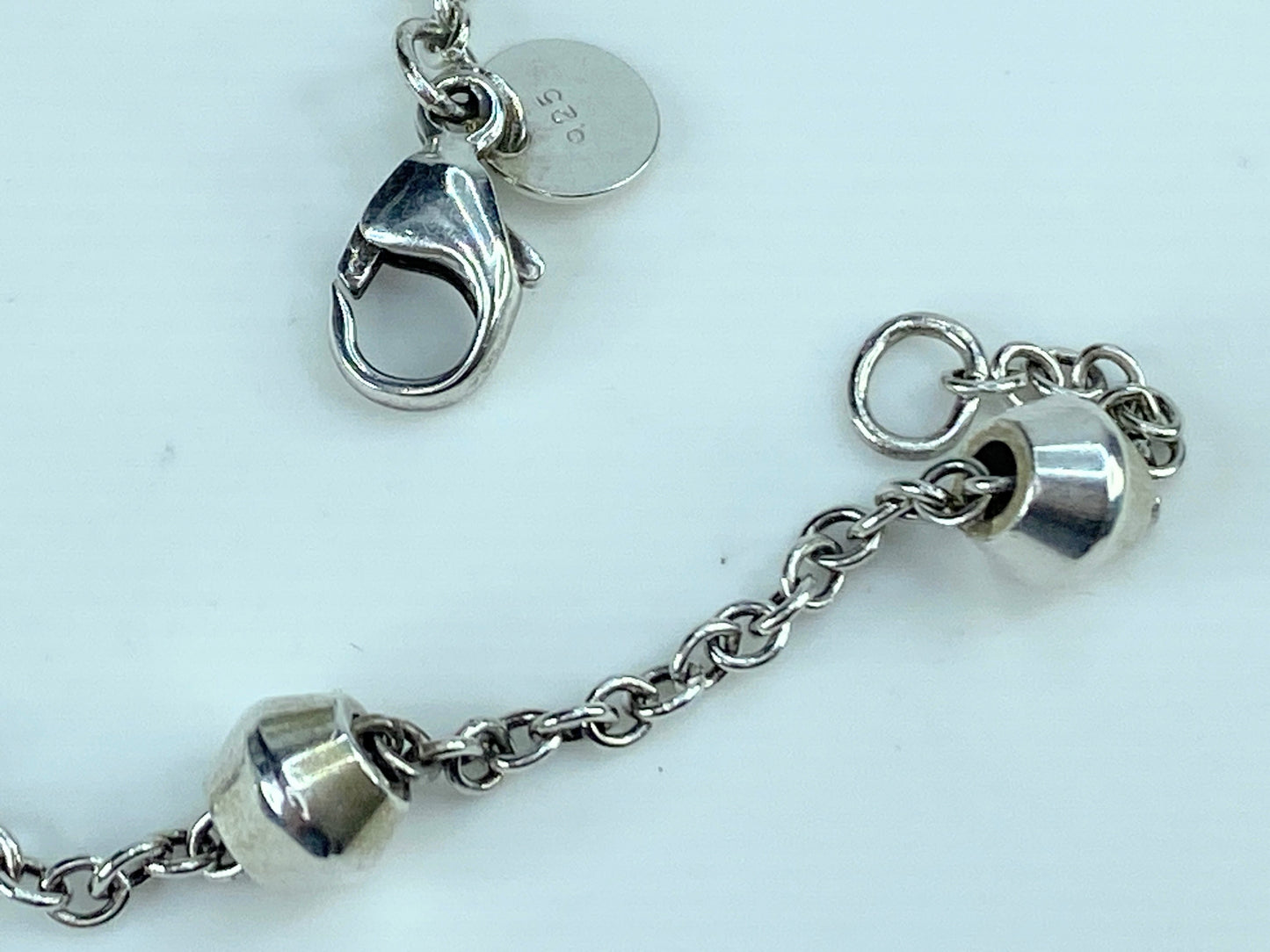 Tiffany & Co Silver Barrel Bead by the Yard Bracelet A Gift Love 7.1g JR9971