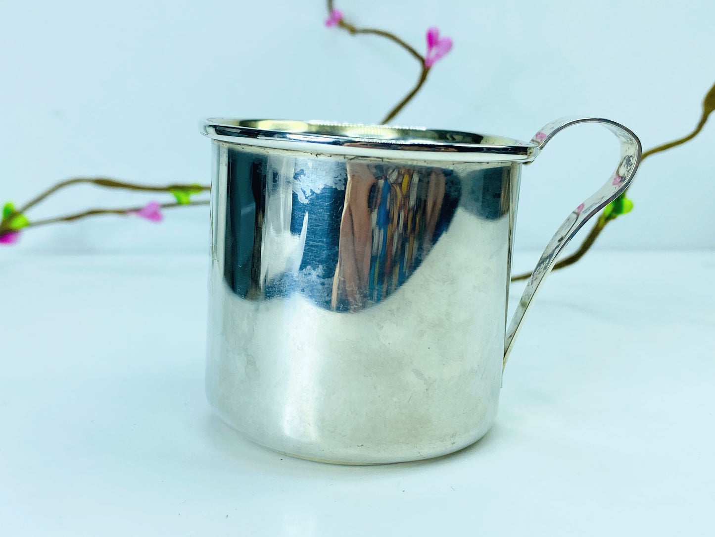 Early American Plain by WEB Sterling Silver Baby Cup pattern 520 31.2g SS102