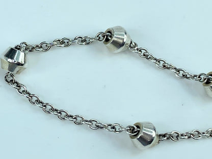 Tiffany & Co Silver Barrel Bead by the Yard Bracelet A Gift Love 7.1g JR9971