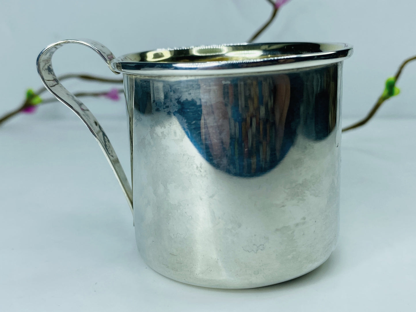 Early American Plain by WEB Sterling Silver Baby Cup pattern 520 31.2g SS102