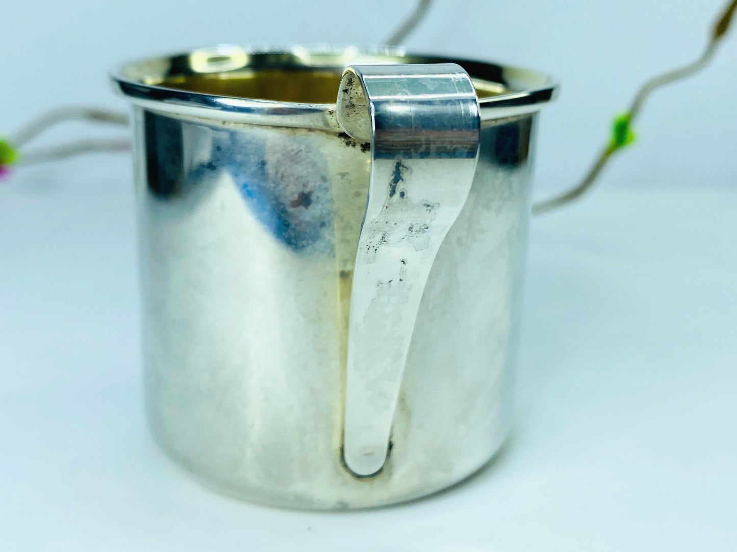 Early American Plain by WEB Sterling Silver Baby Cup pattern 520 31.2g SS102