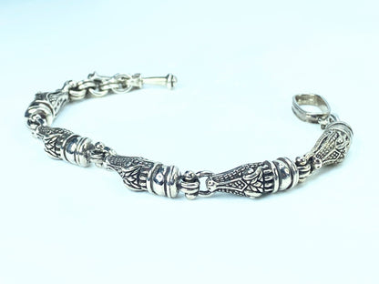 Kieselstein-Cord Sterling Alligator Bracelet 8.28" 61.3gm JR9110