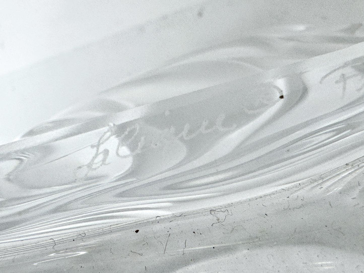 Lalique Crystal Saint Cloud Acanthos Leaves Vase Mint A981