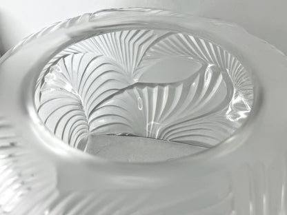 Lalique Crystal Saint Cloud Acanthos Leaves Vase Mint A981