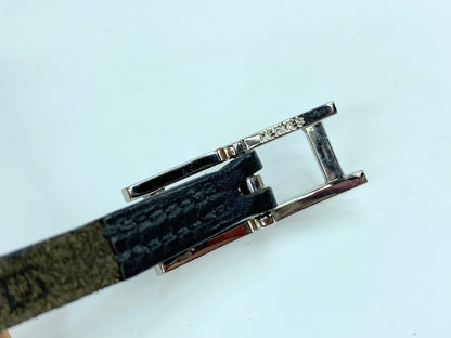 Hermès vintage Black Leather Behapi 3 Grand Wrap Bracelet GS703