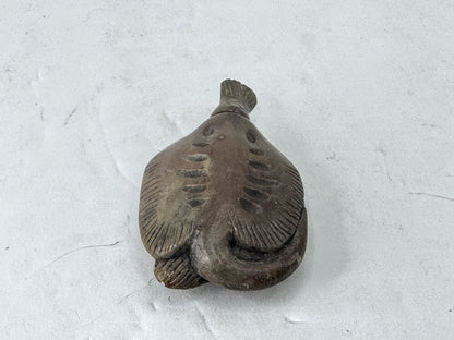 Antique Chinese Carved Agate Turtle-Fish Form Snuff Bottle A999