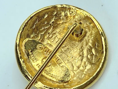 Chanel Vintage Gold Sunburst Stick Pin with Original Pouch GS708