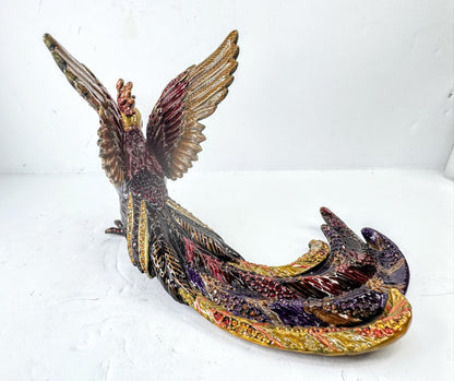 Vintage Jay Strongwater Isadora Enamel Crystal Exotic Bird Figurine Ltd Ed SS376