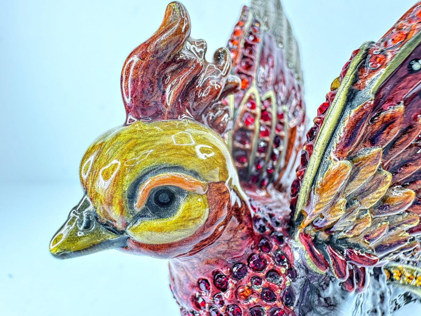 Vintage Jay Strongwater Isadora Enamel Crystal Exotic Bird Figurine Ltd Ed SS376