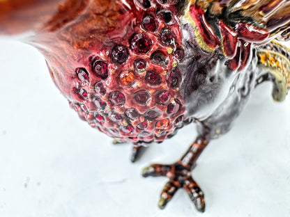 Vintage Jay Strongwater Isadora Enamel Crystal Exotic Bird Figurine Ltd Ed SS376