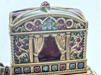 Vintage Bergi Limited Edition Jeweled Elephant Trinket Box SS377