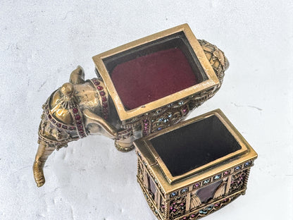 Vintage Bergi Limited Edition Jeweled Elephant Trinket Box SS377