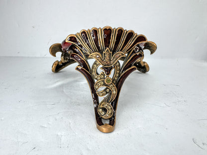Vintage Edgar Berebi Jeweled Art Nouveau Vanity Magnifying Mirror SS384