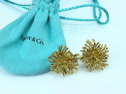 Tiffany & Co. 18K Sea Anemone clip on earrings JR9224