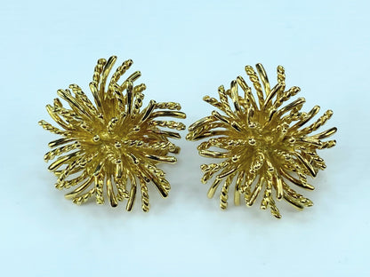 Tiffany & Co. 18K Sea Anemone clip on earrings JR9224