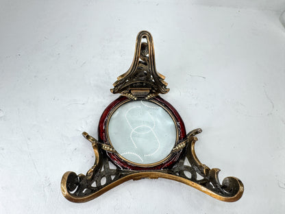 Vintage Edgar Berebi Jeweled Art Nouveau Vanity Magnifying Mirror SS384