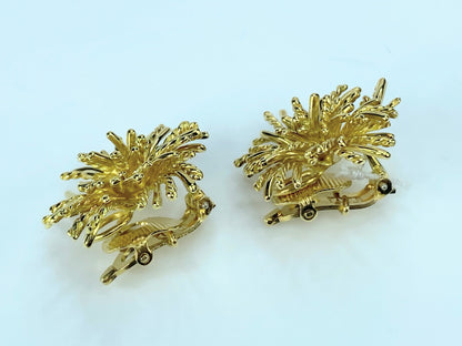 Tiffany & Co. 18K Sea Anemone clip on earrings JR9224