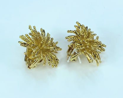 Tiffany & Co. 18K Sea Anemone clip on earrings JR9224