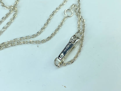 Vintage GUCCI sterling silver cut-out Cross pendant necklace 19" 11.4g Bag GS662