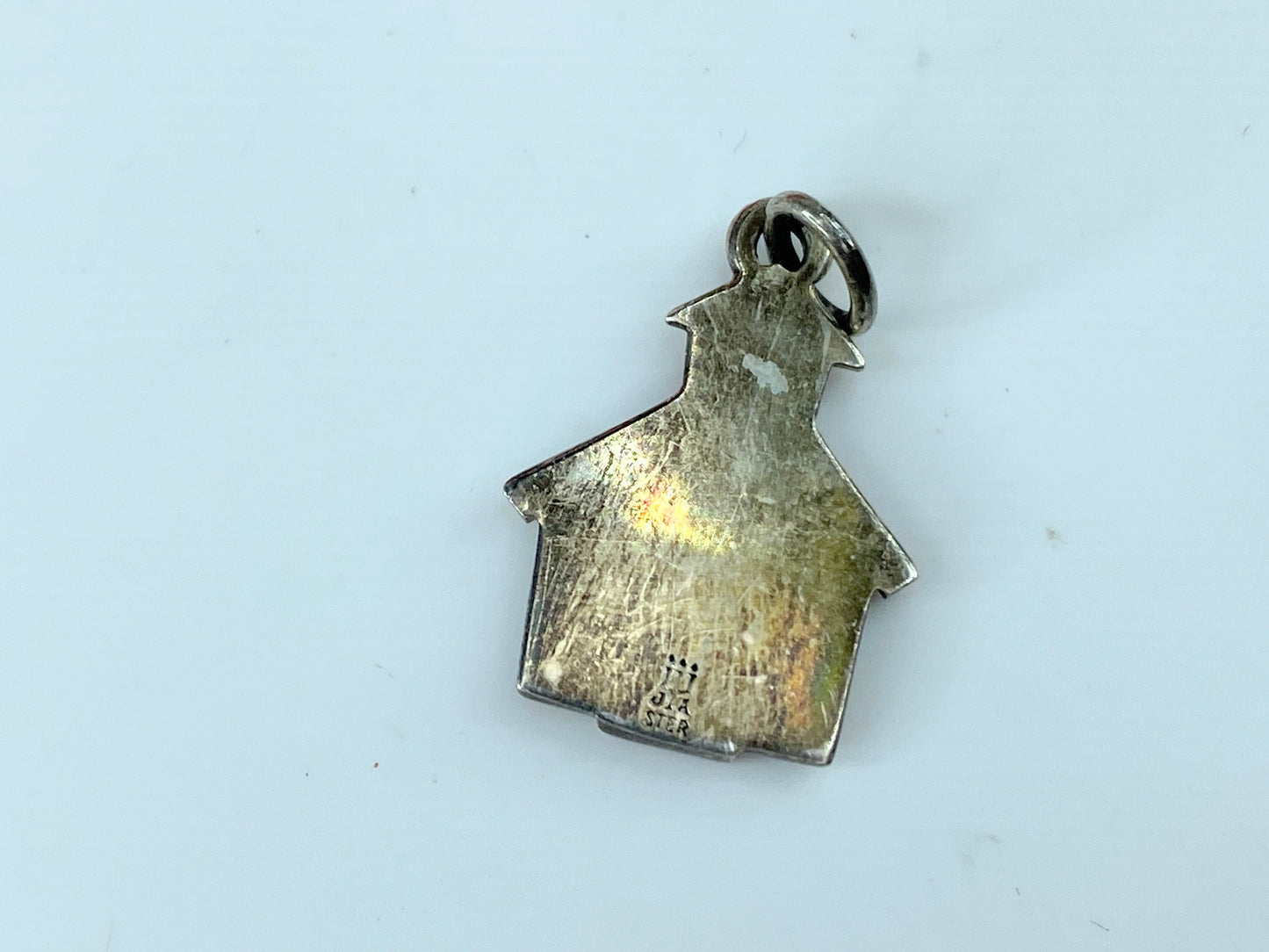 James Avery Sterling Silver School House Charm Retired 2.1g 7/8" JR0002